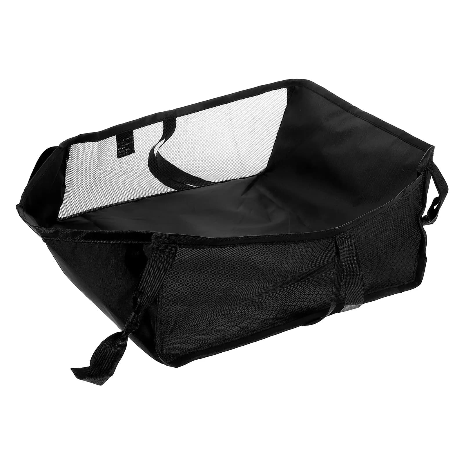 Cestino Portaoggetti Traspirante in Rete per Passeggino, Borsa Organizer Universale per Carrozzina, Carrello Portatile per la Spesa