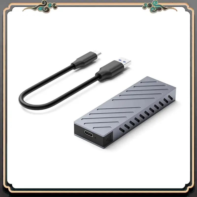 ASMA-M. 2 a USB 3.2 Gen2 10Gbps M2 SSD Case SATA SSD Enclosure USB C Enclosure esterno portatile senza utensili A