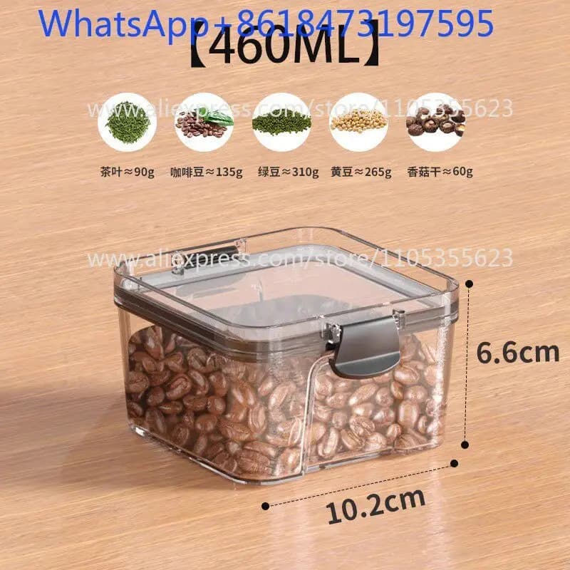 3 pcs Sealed jar, dried fruit, spices, grains, refrigerator, fresh-keeping kitchen, food-grade storage tank