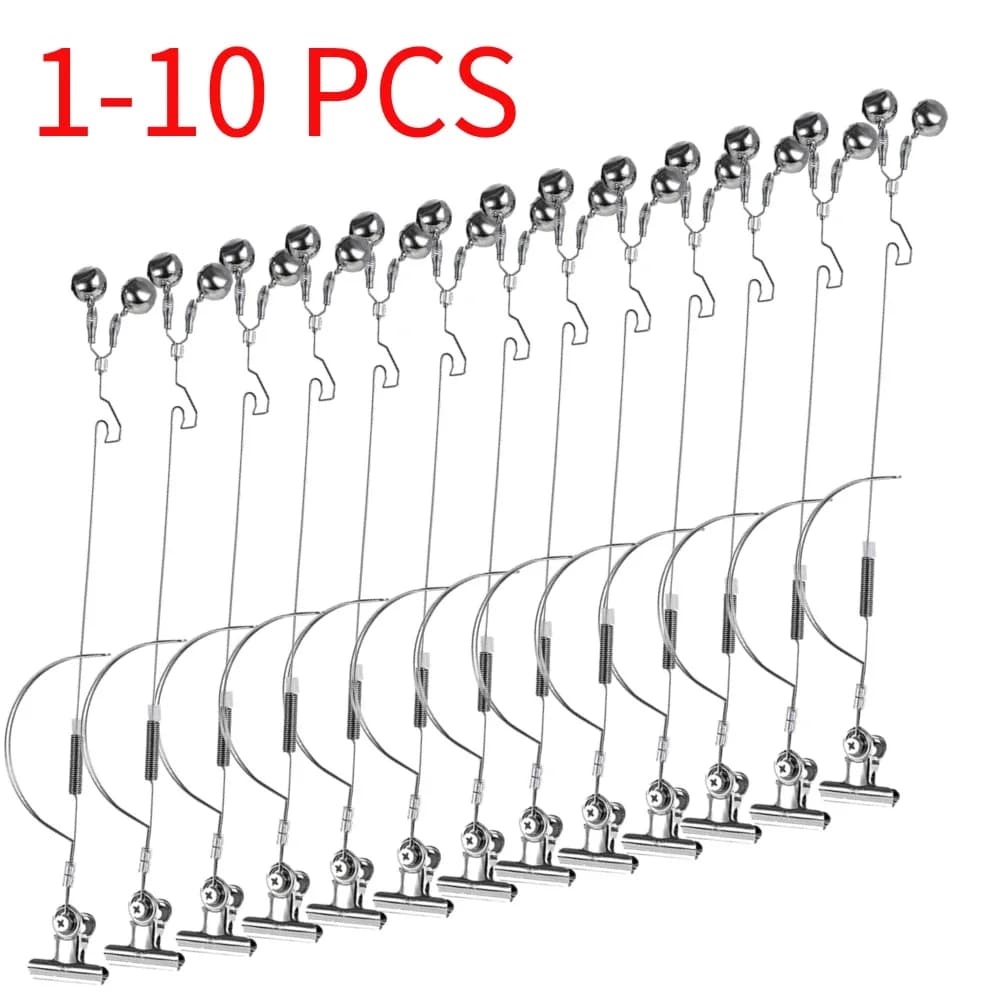 1-10 PCS Fishing Bell Bite alarms stainless steel fishing rod Bite Bait Alarm Carp Tackle anti-corrosion fishing equipment
