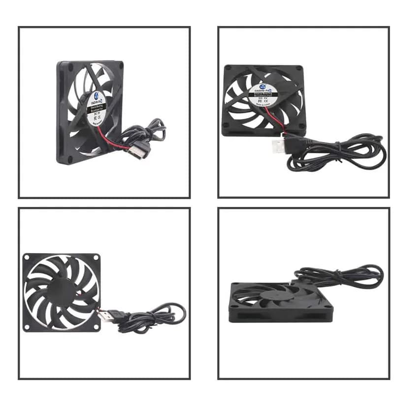 8010 5V DC Cooling Fan 80x80x10mm Sleeve / Hydraulic Bearing Ultra Thin Cooler for Laptop Case, PC, Router, USB Powered 8CM Fan