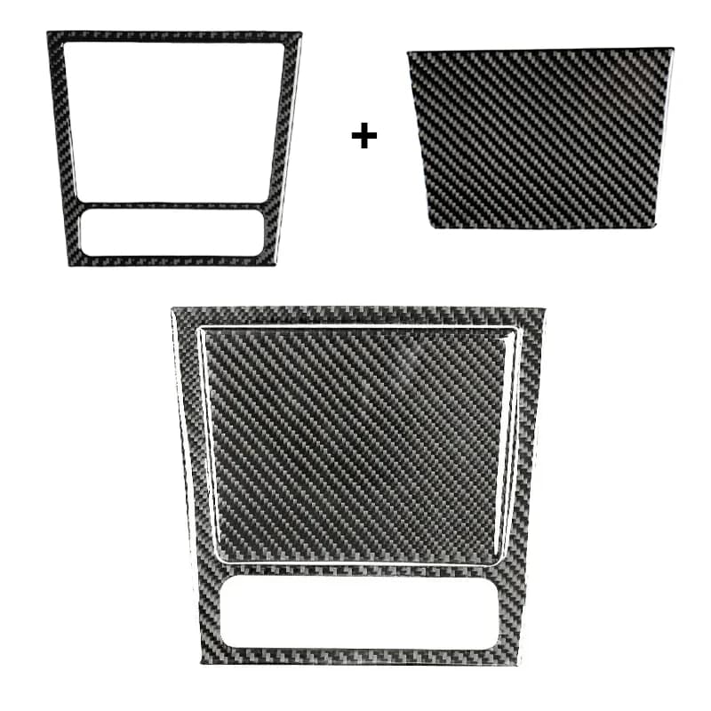 Carbon Fiber Internal Cover Stickers Ashtray Panel Decorative Frame For VW Golf 6 Golf 6 Gti R Mk6 2008-2012 Scirocco 2009-2016