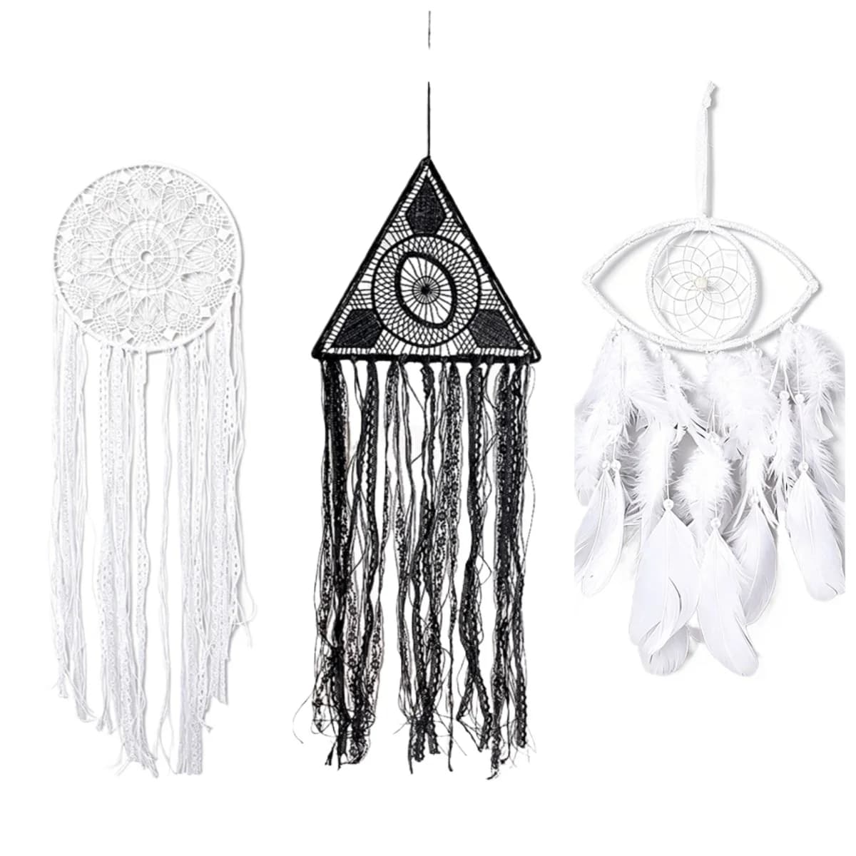 Evil Eye Dream Catchers Handmade Feather Tassel Native Dreamcatcher for Wall Hanging Ornament Boho Lucky Charm Home Decor Gifts