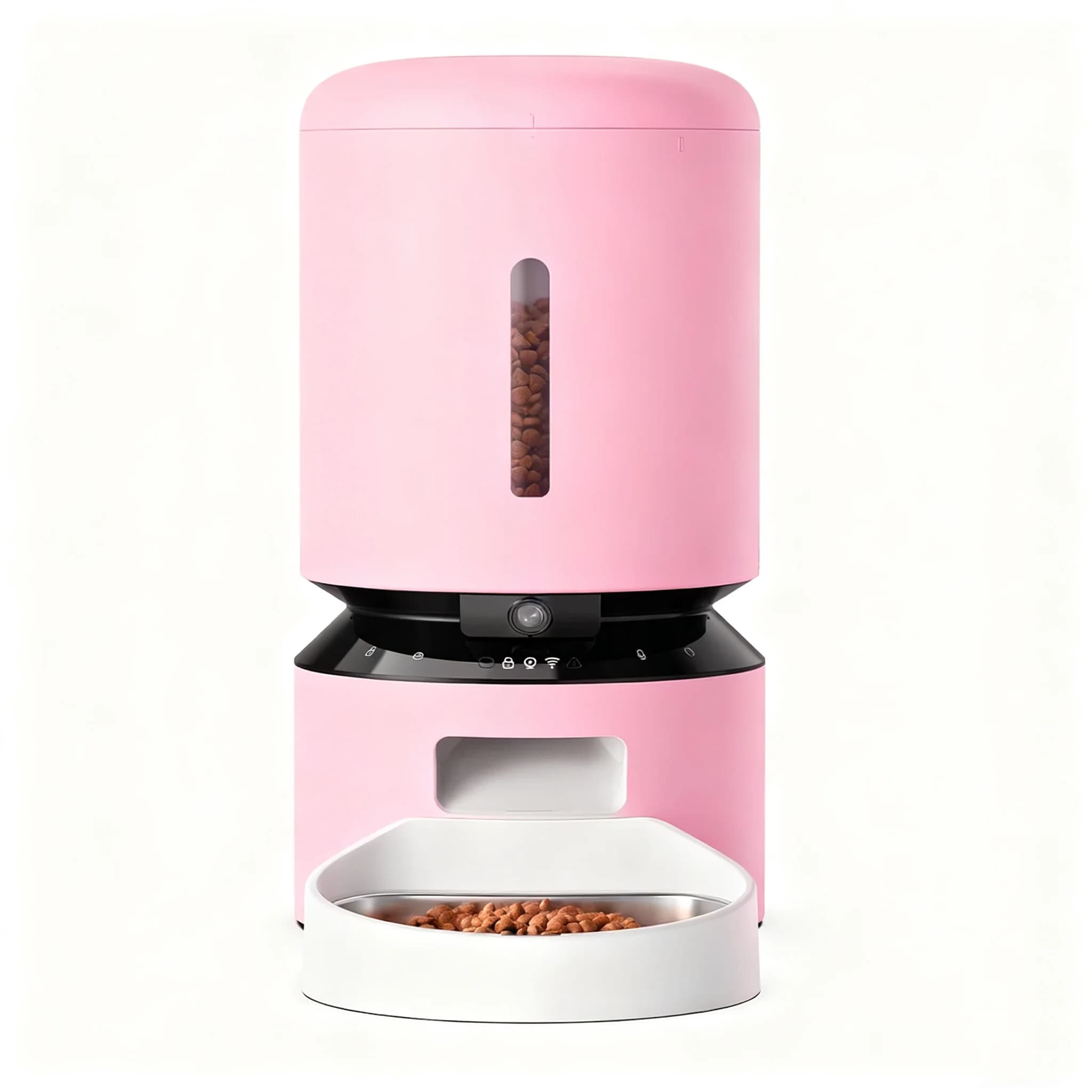 Distributore Automatico di Cibo per Animali Domestici Smart da 4L, Alimentato a Batteria, con Schermo Touch, Timer e Dosatore Quantitativo, Ecologico