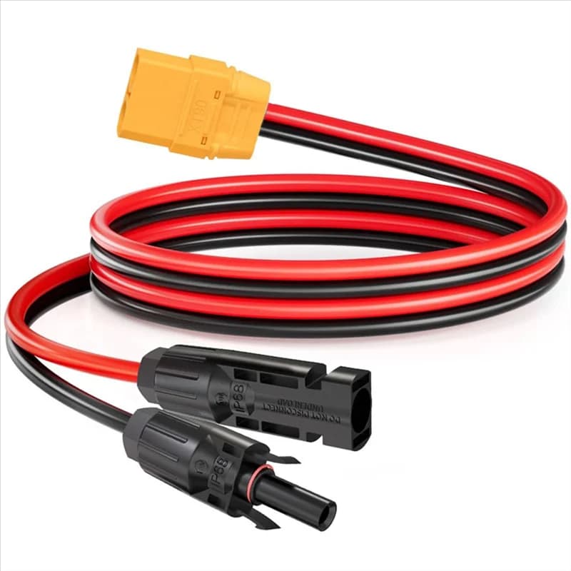 Connettore femmina ABZW XT90 per pannello solare, cavo adattatore 10AWG 1M per stazione di alimentazione portatile, batteria RC, drone, camper, ecc.