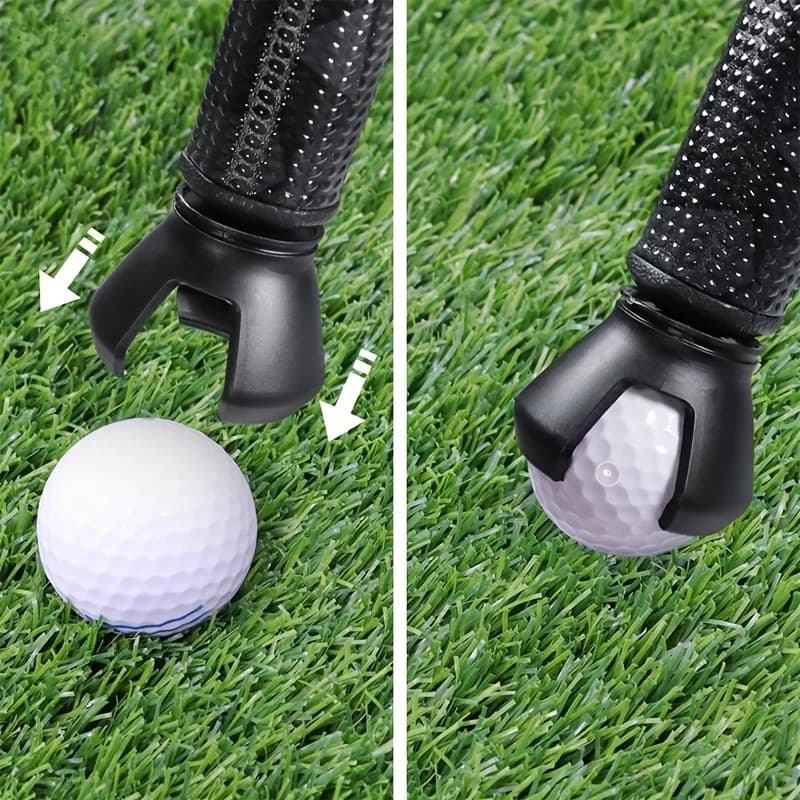 Raccoglitore di palline da golf portatile, strumento manuale per la raccolta delle palline, design a tre artigli, facile installazione, raccoglitore di palline da golf