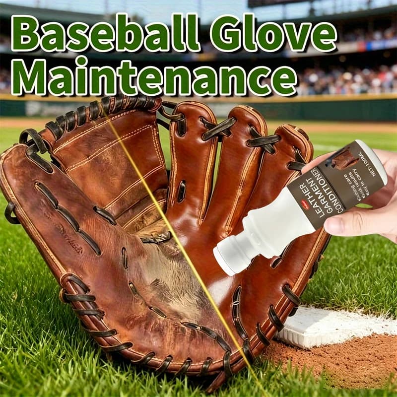 Condizionatore e ripristinatore per guanti da baseball da 100 ml, detergente ammorbidente per la cura dei guanti sportivi, previene la secchezza e le crepe, ripristina la lucentezza