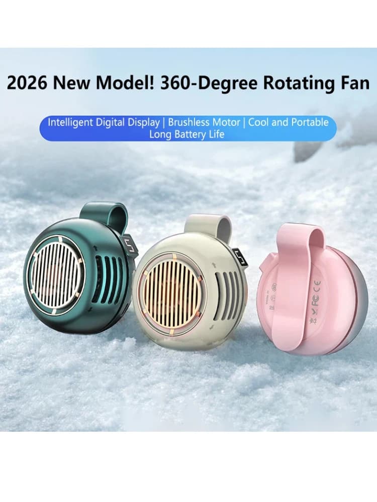 Portable Popular Small Whirlwind Portable Buckle Small Fan Mini Waist Hanging Handheld Bladeless Clip Fan Cooling Electric Fans