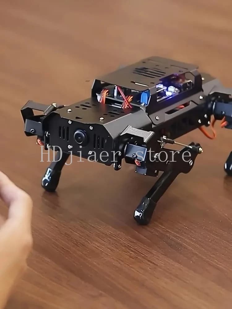 PuppyPi four-legged robotic barrels – 4-legged Bionic robot kit with AI visual recognition for Raspberry Pi