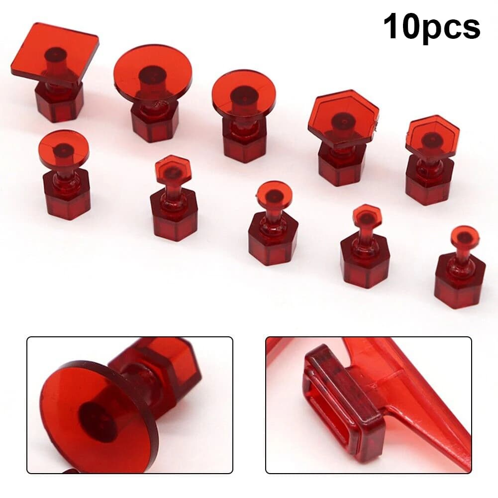 10 pz Auto Paintless Dent Strumenti di Riparazione Estrattore Kit di Rimozione Martello Scivolo Martello Inversa Strumento Ventosa Del Corpo Adesivo Schede Rosse