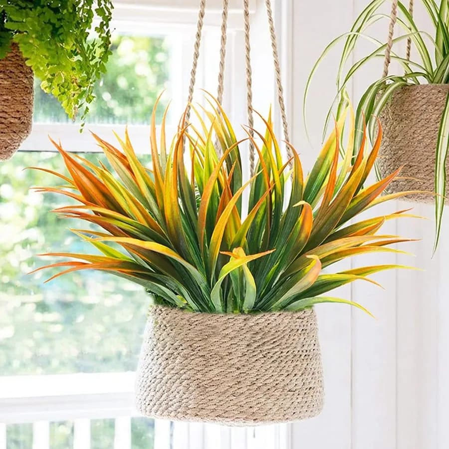 10Pcs Artificial Plant Spring Grass Festival Wreath Home Outdoor Yard Decoration DIY Prop Wedding Wreath Arch Accessory Clipping