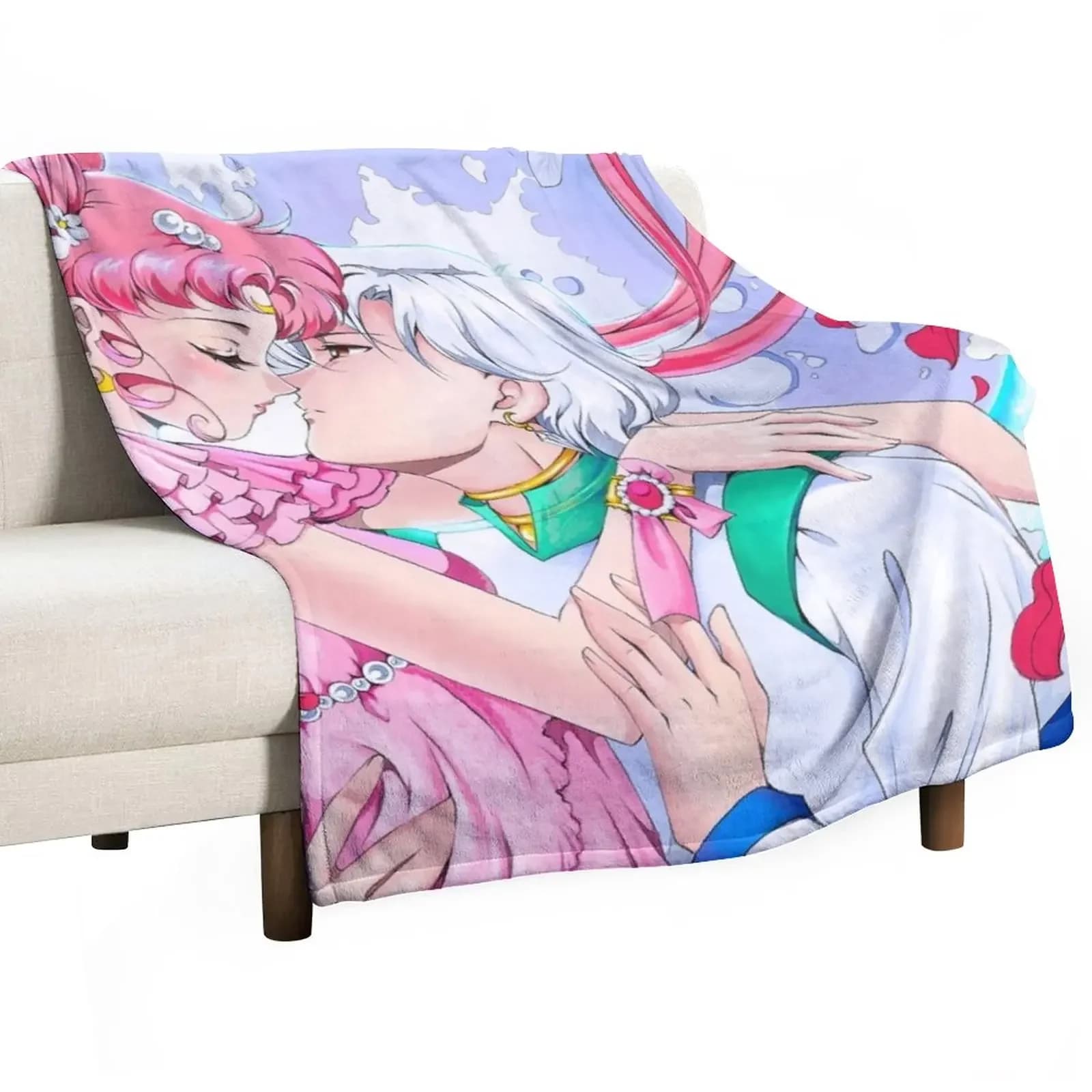 Helios x Chibiusa Moonlight Kiss Throw coperta coperta allentata coperta estiva