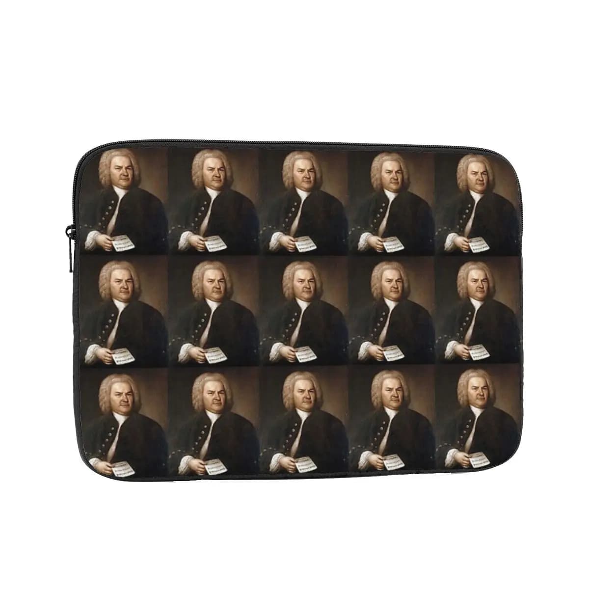 Johann Sebastian Bach, compositore tedesco Custodia protettiva per laptop 10 12 13 15 17 pollici Borsa per notebook Custodia antiurto per tablet