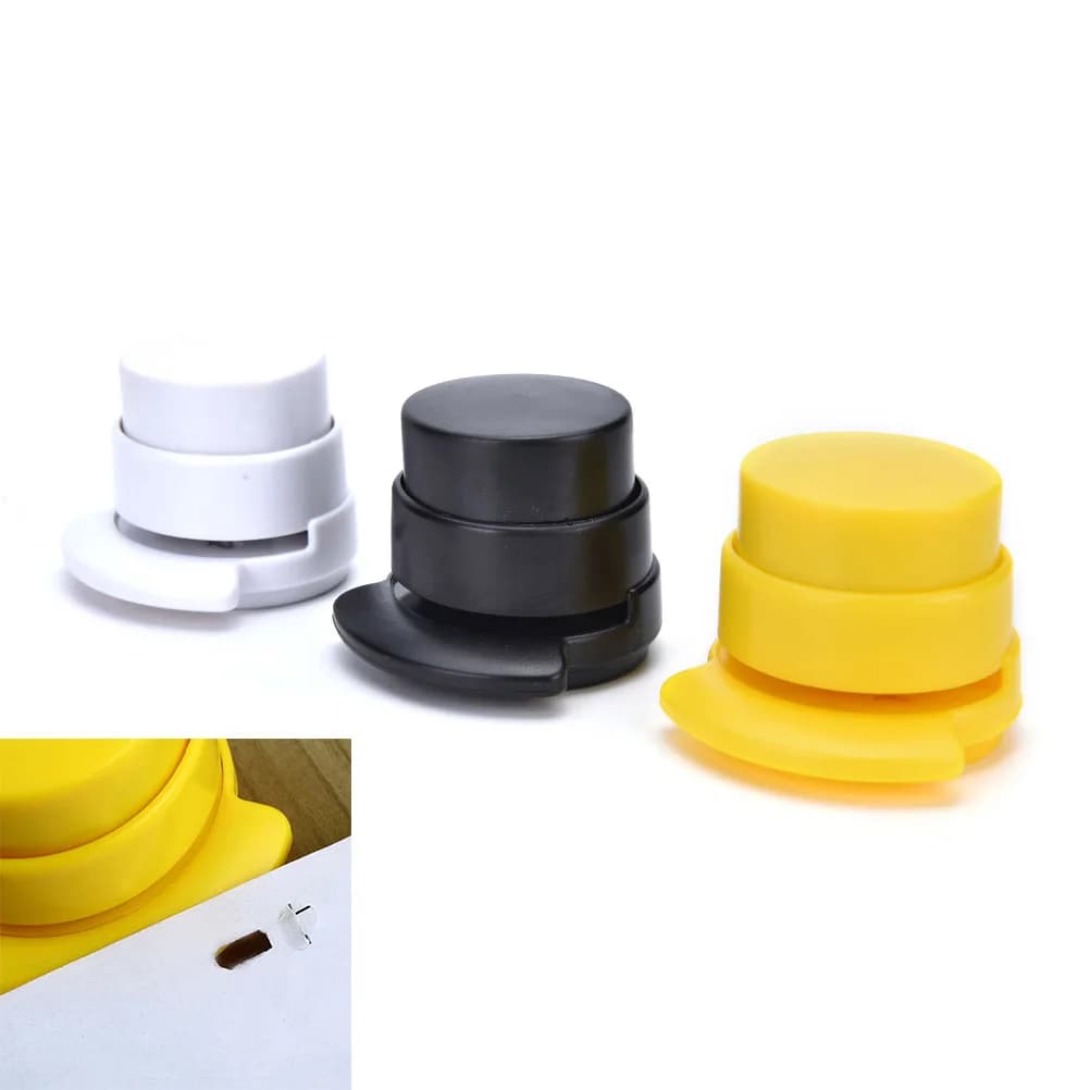 Nuovo 1X Office Home Staple Free Cucitrice senza punti metallici Rilegatura di carta Graffetta,