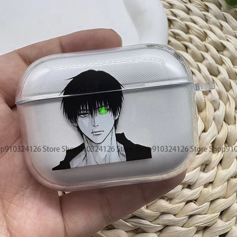 Custodia per auricolari Anime Jujutsu Kaisen Fushiguro Toji per AirPods 4 3 1 2 Gen, custodia protettiva per auricolari per AirPods Pro 3, cover Pro