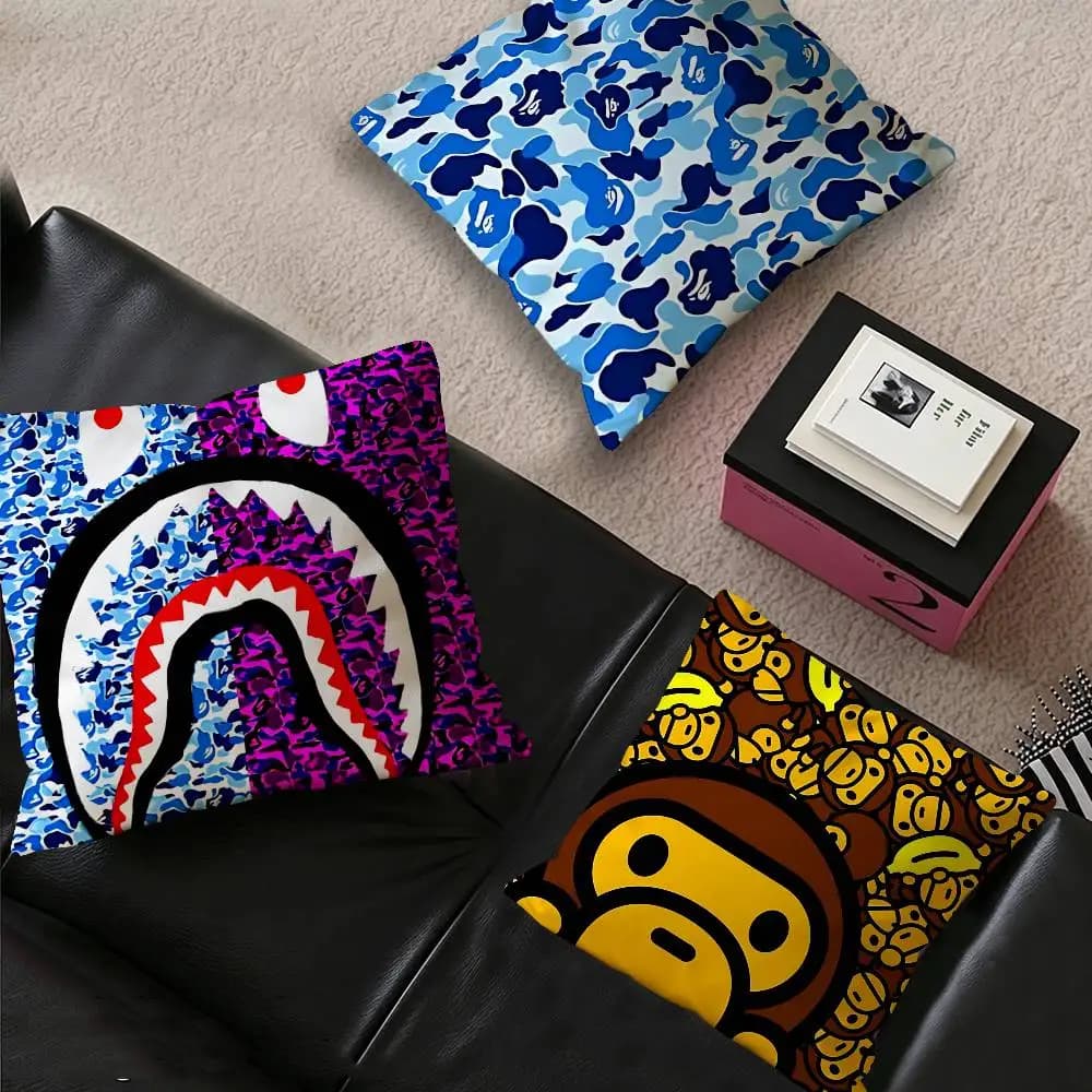 Luxury B-Bapes Pillow Gift Home Office Decoration Bedroom Sofa Car Cushion Cover case 45x45