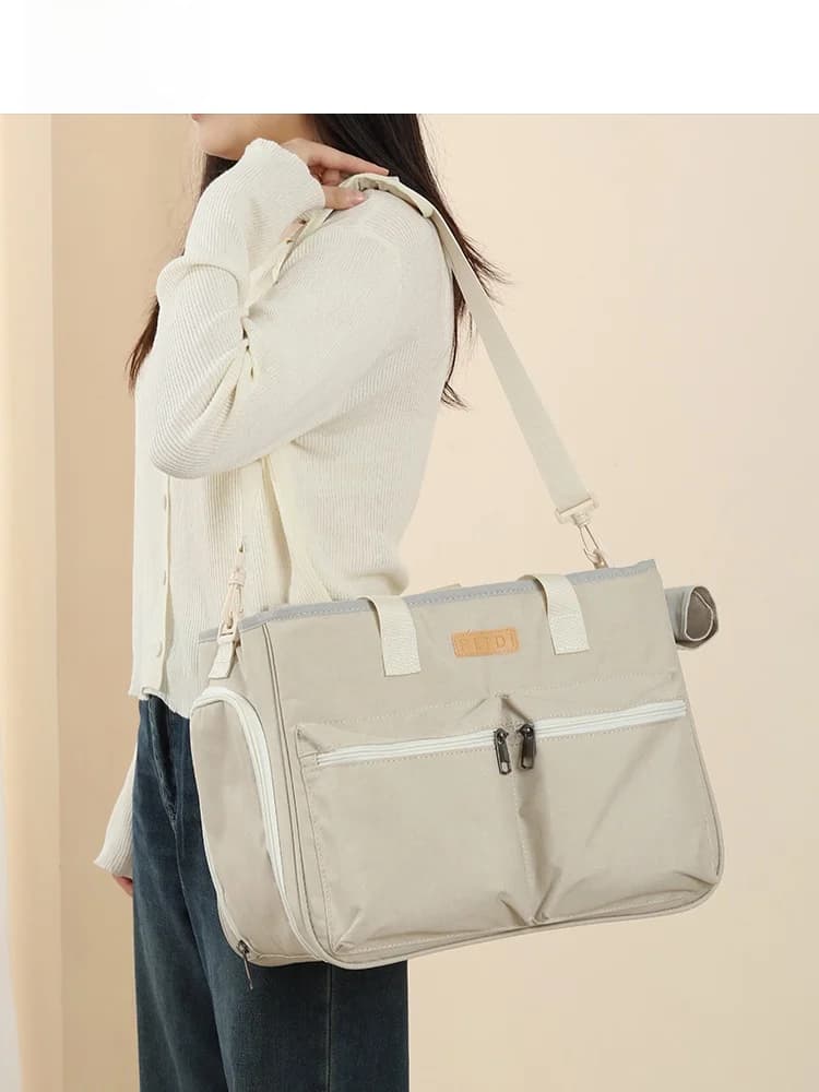 Borsa da trasporto portatile per animali domestici, leggera, calda per l'inverno, borsa a tracolla per cani e gatti, non impermeabile