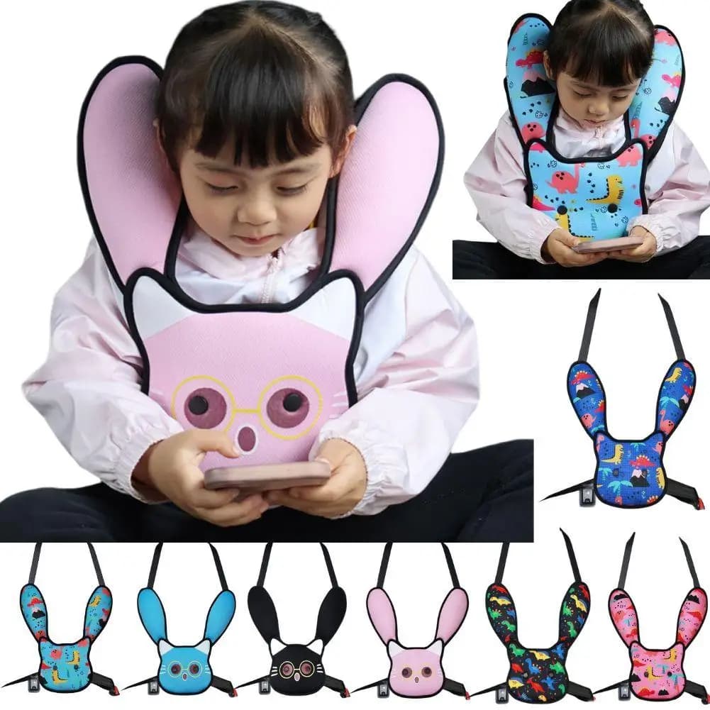 1Set Cute Cartoon Print Car Seat Belt Adjustment Anchor Anti Strangulation Neck Protect The Stomach Child Seat Belt Adjuster