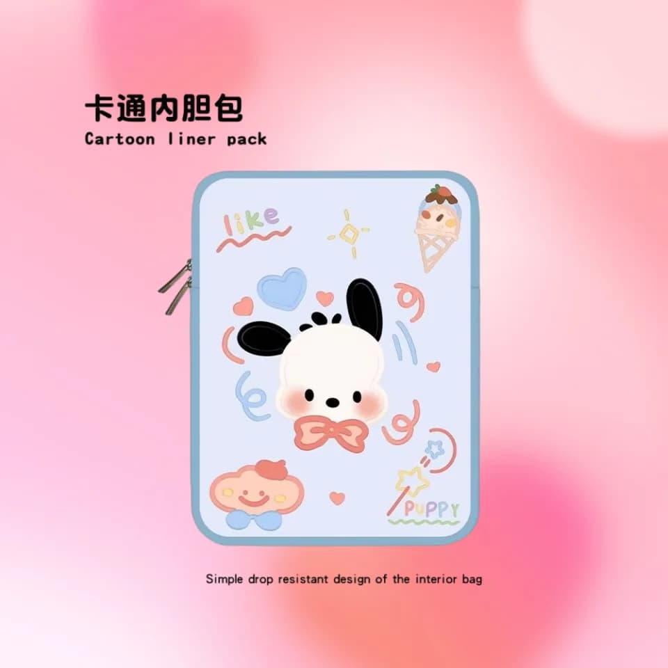 Protective Case for Laptop/Tablet from 10-15 Inches with Design Cartoon Hello Kitty Kurome for MacBook