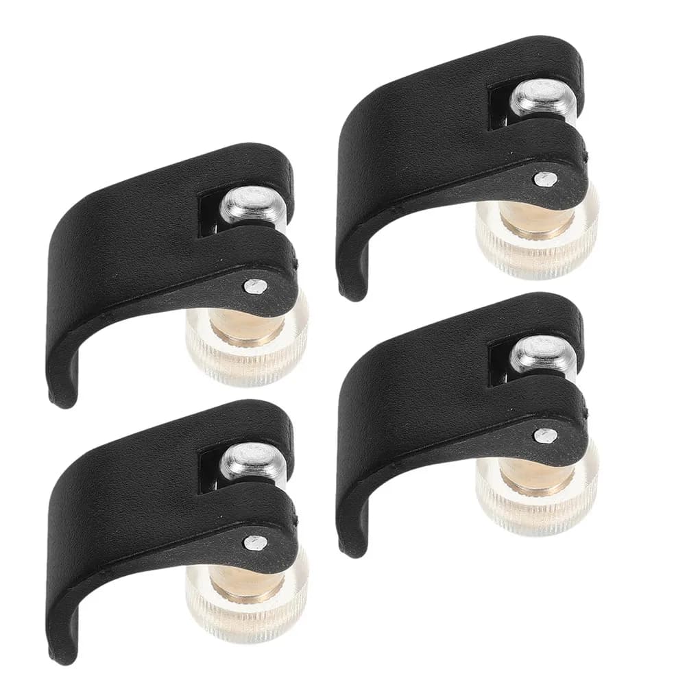 4 Set of Universal Clips for Trekking Sticks with snap closure, Hiking & Camping Accessories