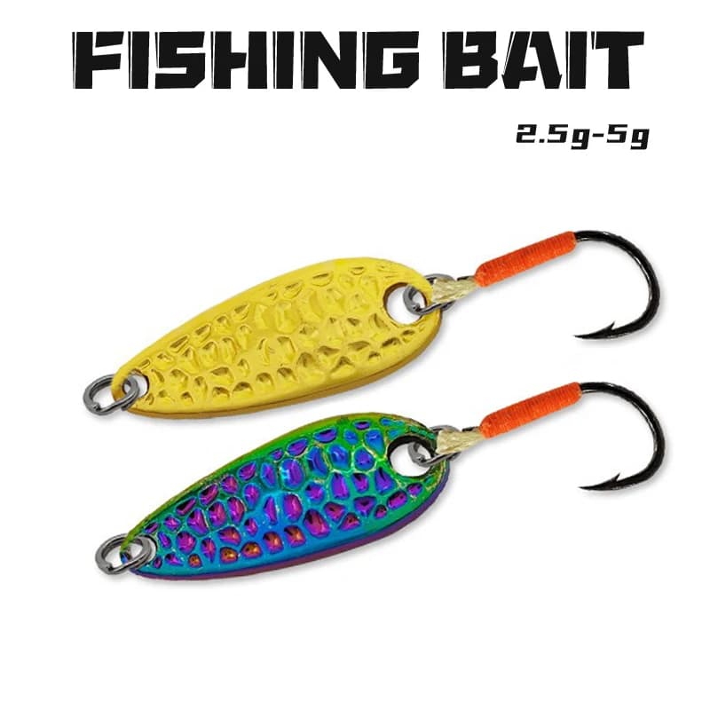 1 pcs spoon metal sequins fishing call 2.5g 3.5g 5g Fishing Leech Jig Wobbler Crankbaits for fly fishing hard baits