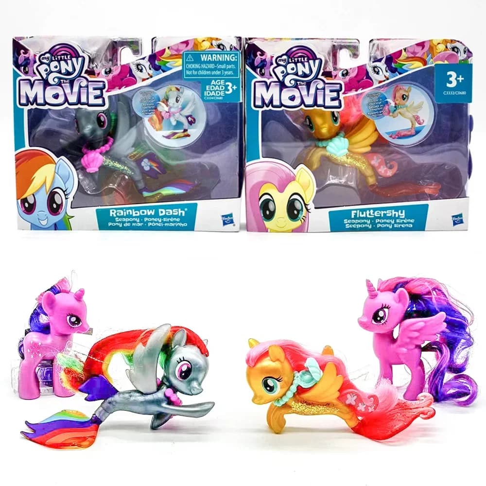 Y My Little Pony Rainbow Dash Fluttershy Cute Shimmer idrovolante Figurine Twilight Sparkle Kids Girl Birthday Gift Collection