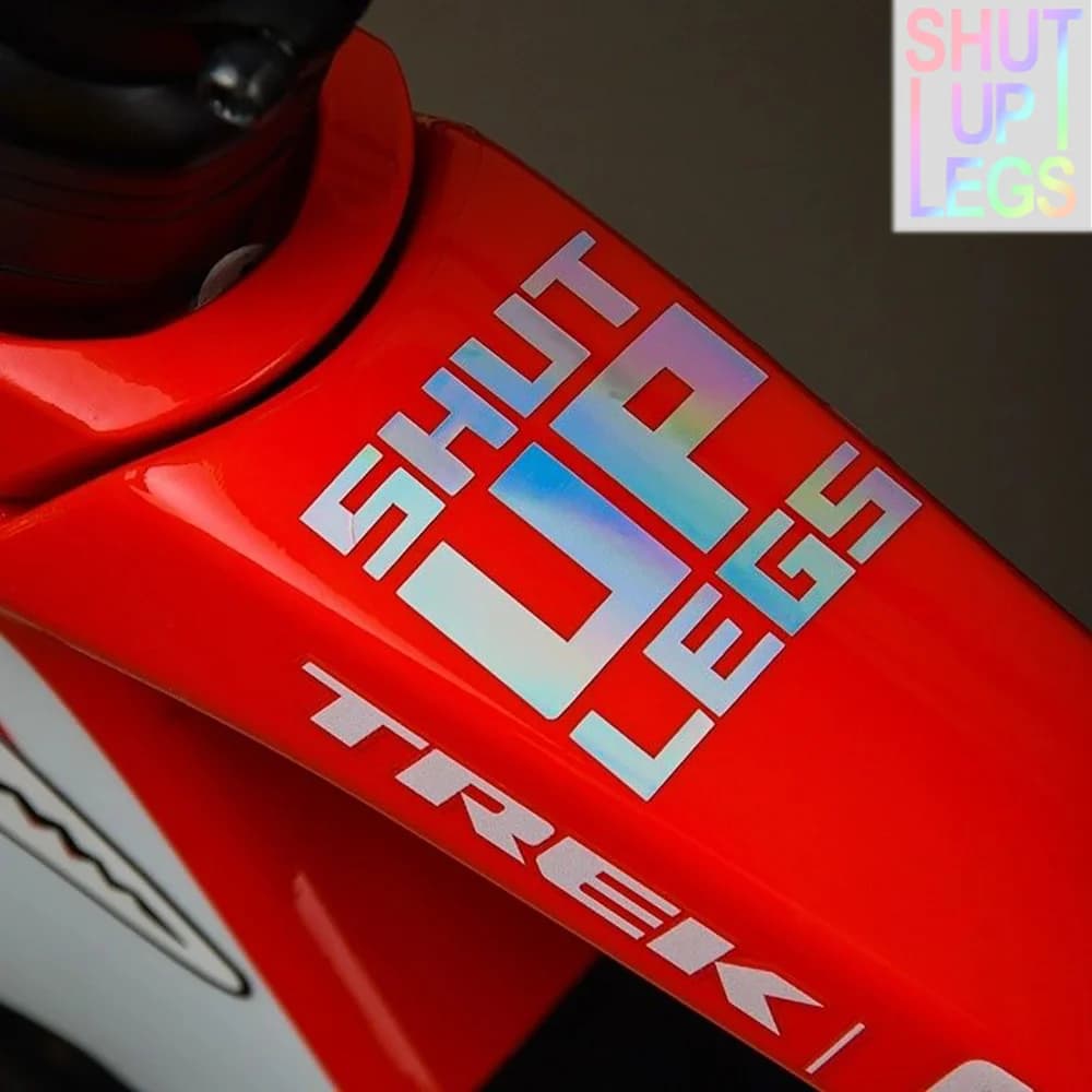 Adesivi per Bici MTB e da Strada, Accessori Decorativi alla Moda con Slogan, Decalcomanie Impermeabili in Vinile per Telaio e Casco