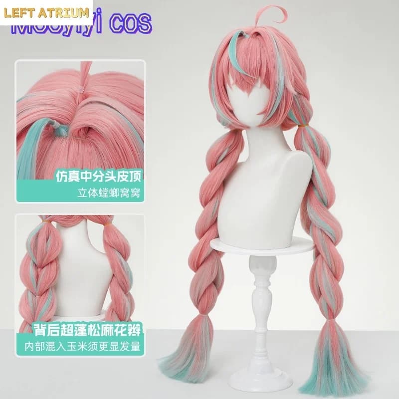 IN STOCK Newly Game Genshin Impact Varesa Cosplay Wig Halloween Party Christmas Role Playing Comic New Sexy wig Free cap 95cm