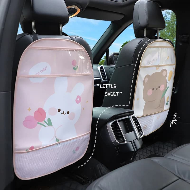 1PC Anti-Children-Calcio Pad Cover Car Seat Back Protection for Children Anti Kick Zerbino Car with Bag Waterproof Anti Kick Pad