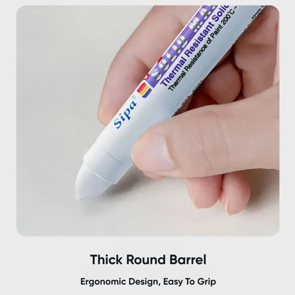 Solid Paint Pen Oil-based Ink High Temperature Resistant Solid Paint Marker Waterproof Art Painting Pen