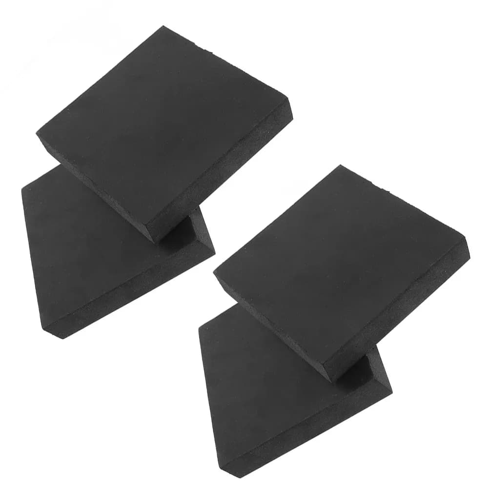 4 Pezzi Cuscinetti Antivibrazione in Gomma 100x100x15mm per Tapis Roulant, Batteria, Pianoforte, Subwoofer - Isolamento Vibrazioni, Riduzione Rumore, Antiscivolo