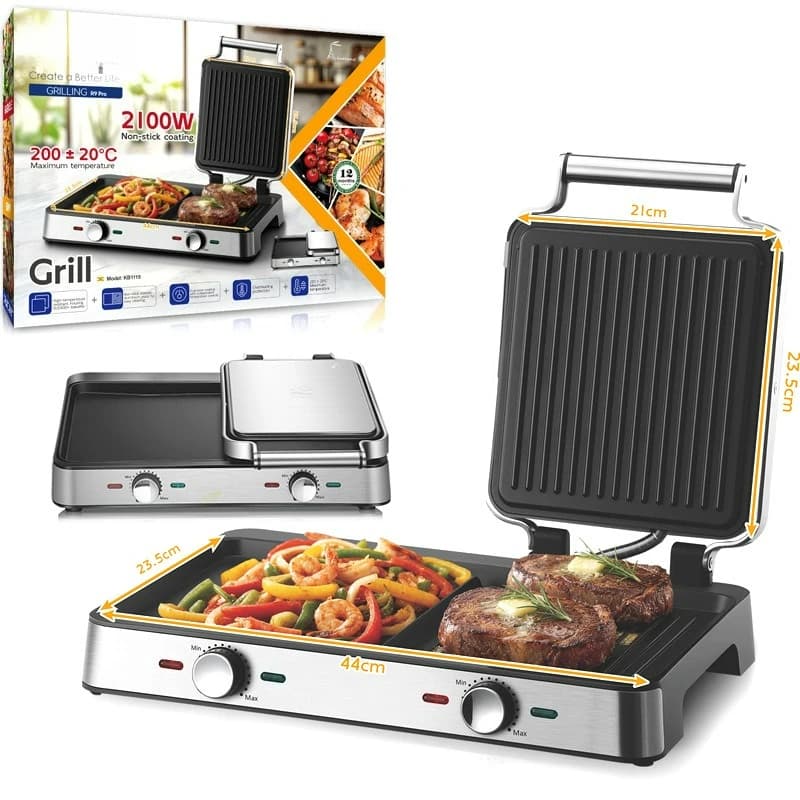 Household Non-stick Electric BBQ Grill Plate Low Smoke Indoor Barbecue Pan For Meat Skewer Frying Cooking