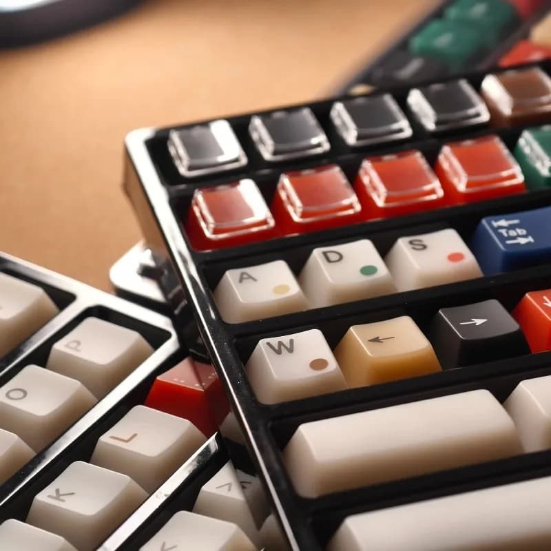 Set di copritasti in giada morbida Copritasti personalizzati con profilo in ciliegio traslucido satinato per PC per accessori per tastiera meccanica
