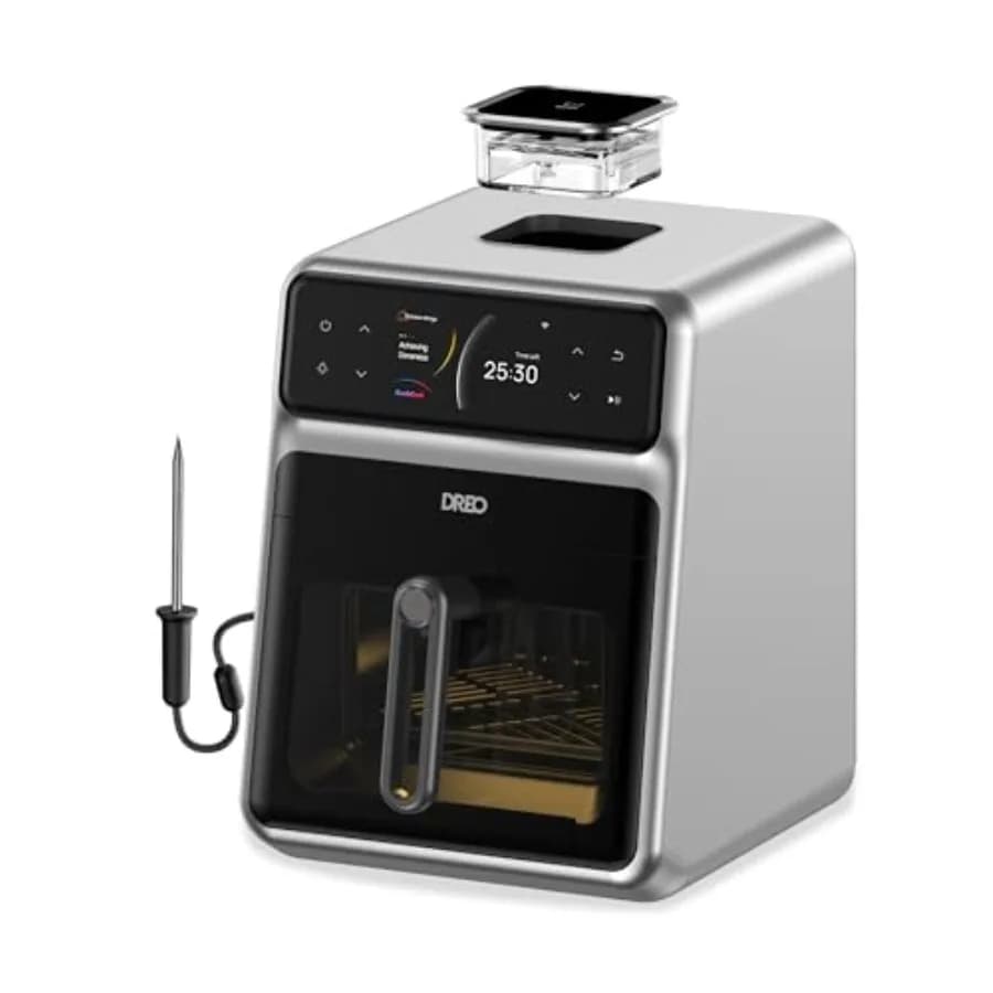 ChefMaker Combi Fryer Cook like a pro con solo la pressa di un pulsante Smart Air Fryer Cooker con sonda di cottura Atomizzatore d'acqua 3 p