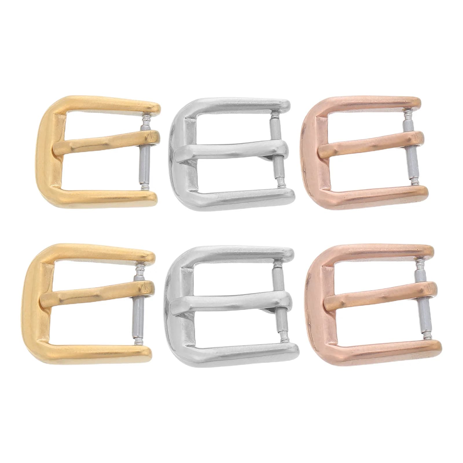 6Pcs Metal Watch Band Buckle Kit Stainless Steel 10Mm Watch Strap Clasp Replacement Silver Gold Rose Gold Smartwatch Accessory