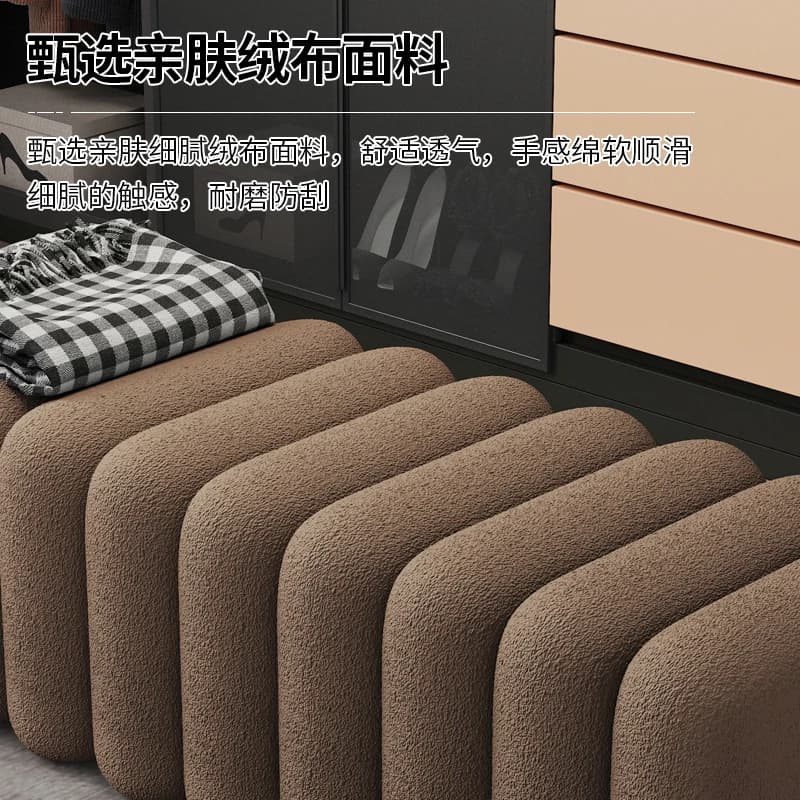 Mobili per appartamenti di piccole dimensioni soggiorno divano panca negozio di abbigliamento camerino borsa morbida ingresso sgabello per scarpe