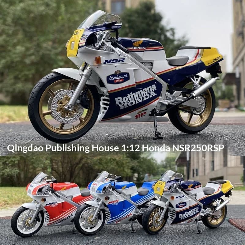 Aoshima 1:12 Honda NSR 250R SP R4 Rothmans MC18 Modellino Moto in Metallo Pressofuso da Collezione