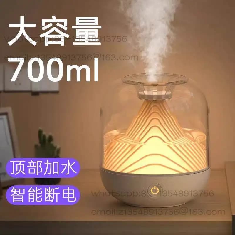 Umidificatore silenzioso per camera da letto, per donne in gravidanza, neonati, stanza climatizzata, piccola luce notturna per aromaterapia