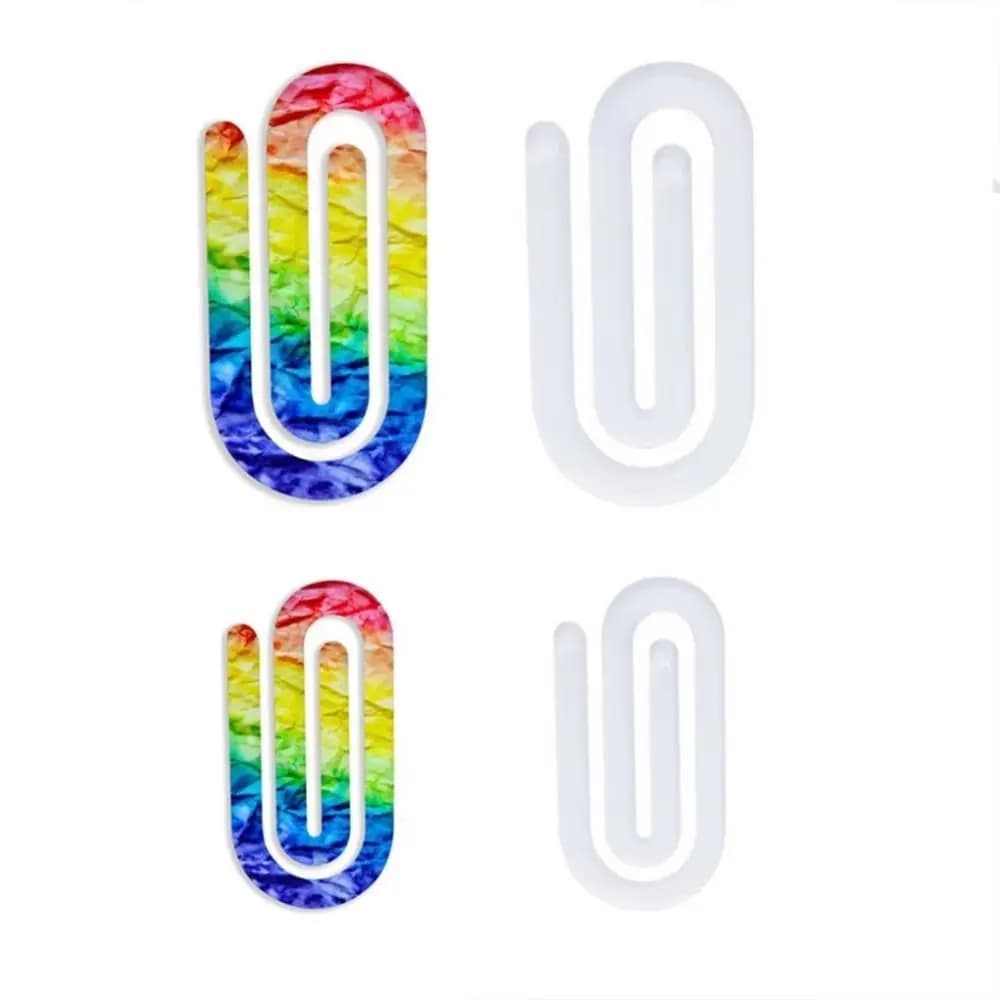 10Pcs Acrylic DIY Bookmarks Sublimation Blanks Transparent Acrylic Paper Clips Ornaments Clear Unfinished Bookmarkers Notebook