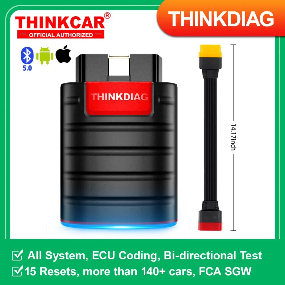 2026 THINKCAR Nuovo Thinkdiag ALL System Strumenti diagnostici per auto Codifica ECU Test attivo 16 Reset 1 anno Lettore di codici scanner OBD2 gratuito