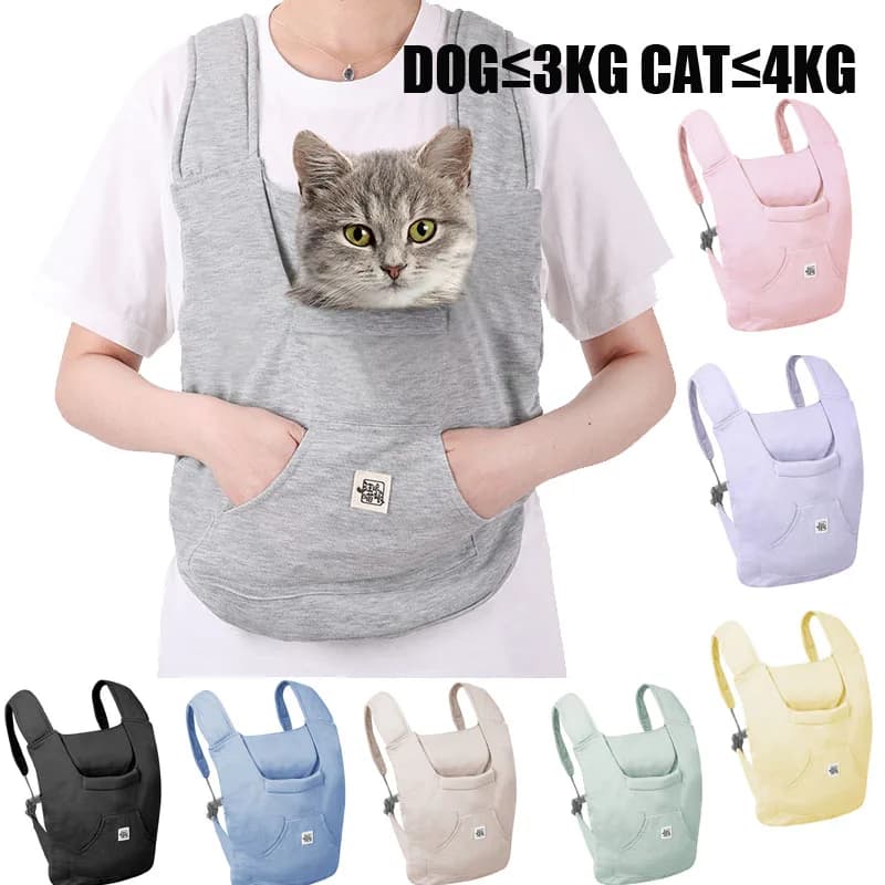 Zaino per animali domestici Borsa da viaggio portatile per cani e gatti Borsa comoda in cotone Forniture per il trasporto di animali domestici