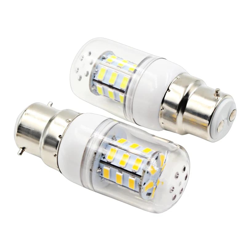 B22 Led Lamp 3W DC 12V 24V 110V 220V Candle Spotlight For Home House Boat Low Volt Bulb 12 24V Super 360 Degree Light