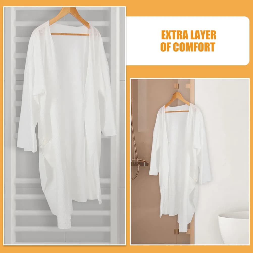 Thick Pure Cotton Bath Robe for Women Men Soft Breathable Hotel Spa Robe Sleepwear Sauna Home Bathroom Use Hotel Robes
