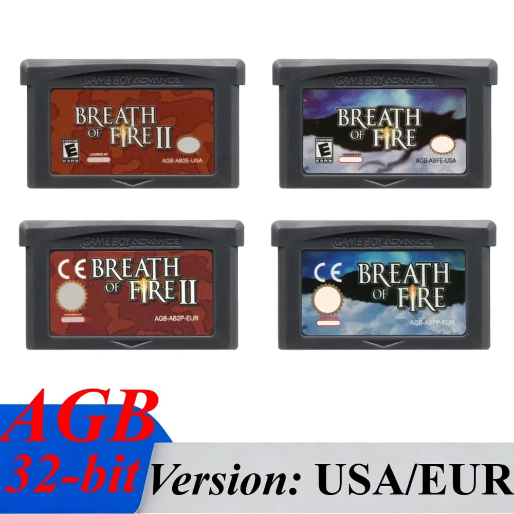# # Serie Breath of Fire, Cartuccia di Gioco GBA 32-bit, Scheda Console per Videogiochi, Breath of Fire 2 per GBA NDS Versione USA EUR