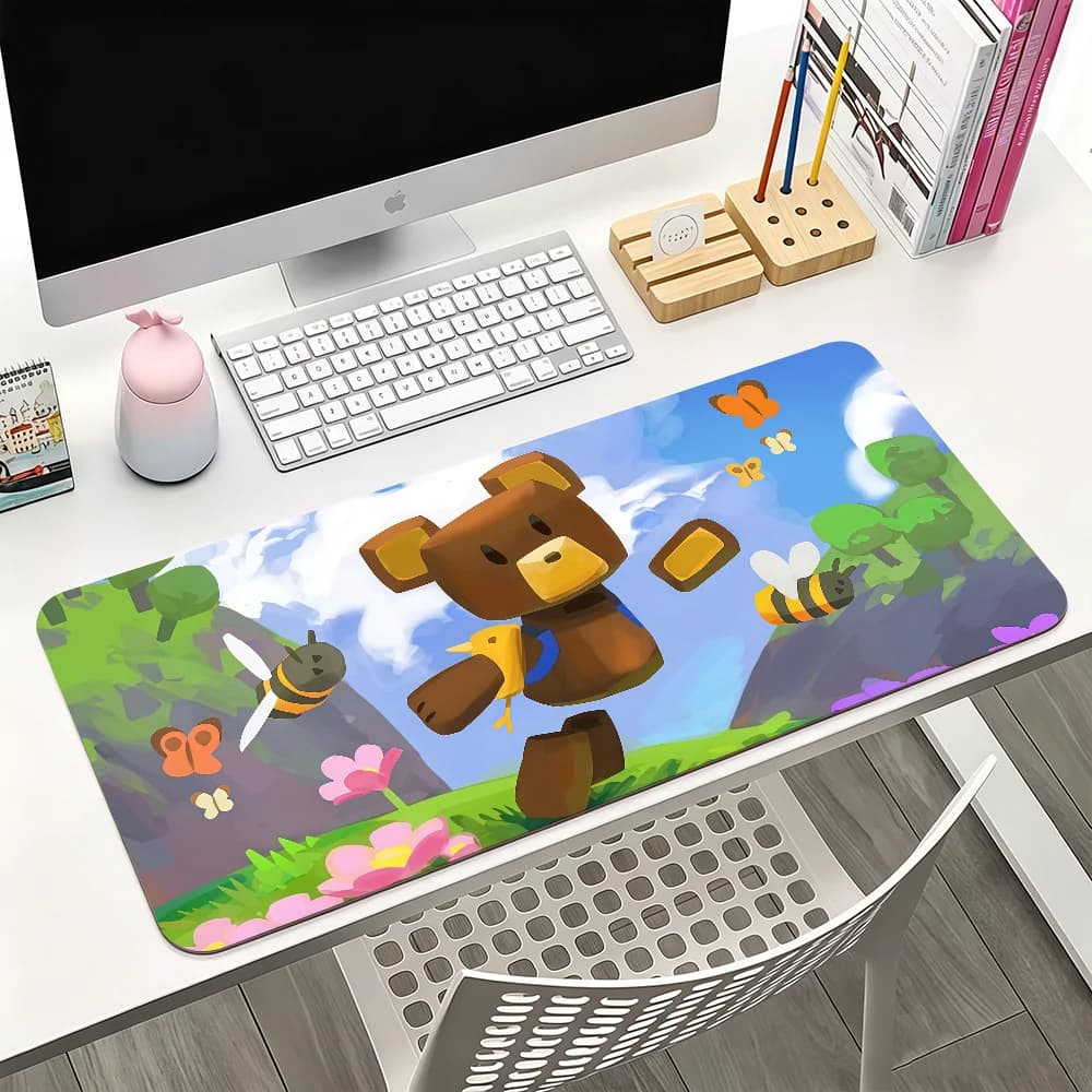 Game Super Bear Adventure Mouse Pad For Office Gaming And Keyboards Non-Slip Large Waterproof