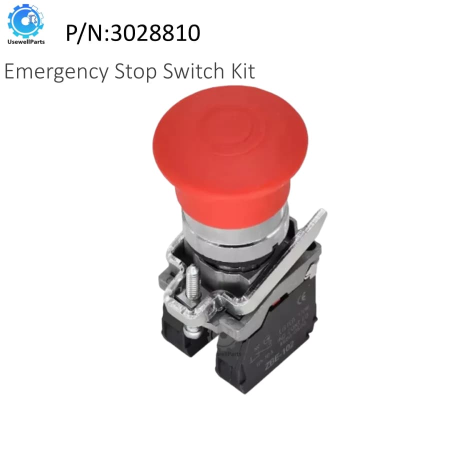 UsewellParts 3028810 Emergency Stop Switch Kit Compatible with JLG Snorkeling Top Control Box