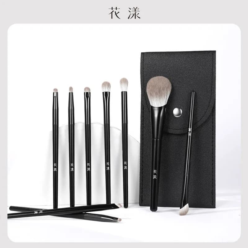 Flower Shadow 9 makeup brushes: fard, umbrella, shadow for nose, flame, round head, drooping, eyeliner, super soft brushes