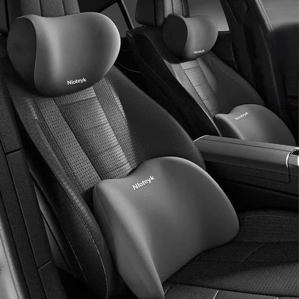 Poggiatesta universale per auto Memory Foam Supporto lombare cervicale Poggiatesta per auto Schienale Cuscino Accessori interni per auto da ufficio