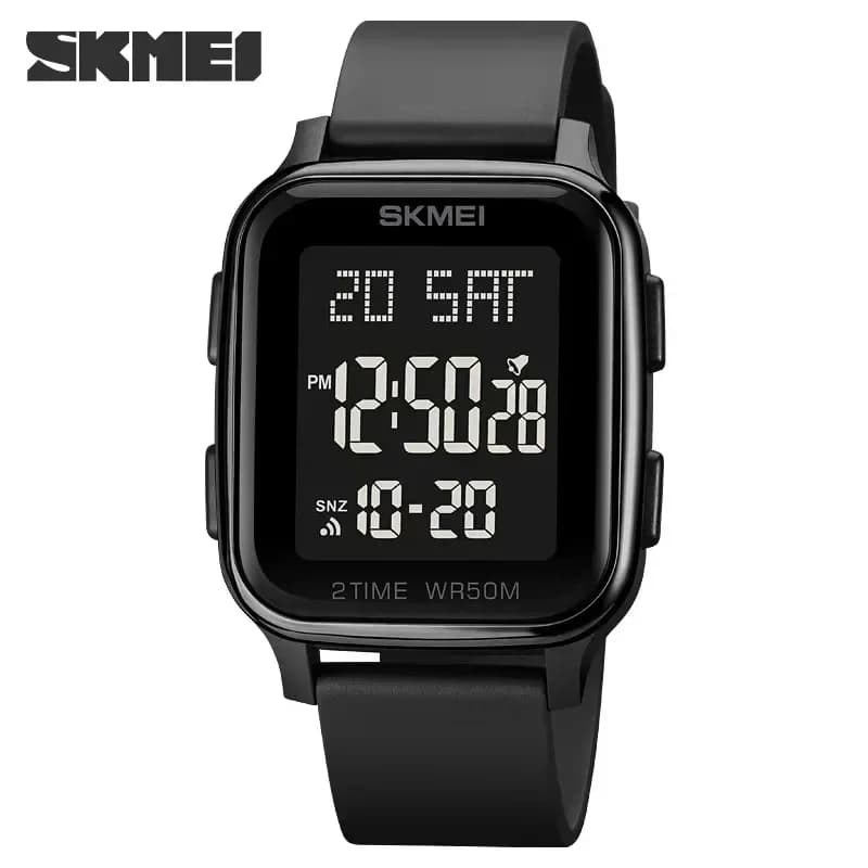 SKMEI 1858 Mens 5Bar Waterproof Calendar Countdown Electronic Wristwatches Clock reloj hombre Fashion LED Light Digital Watch
