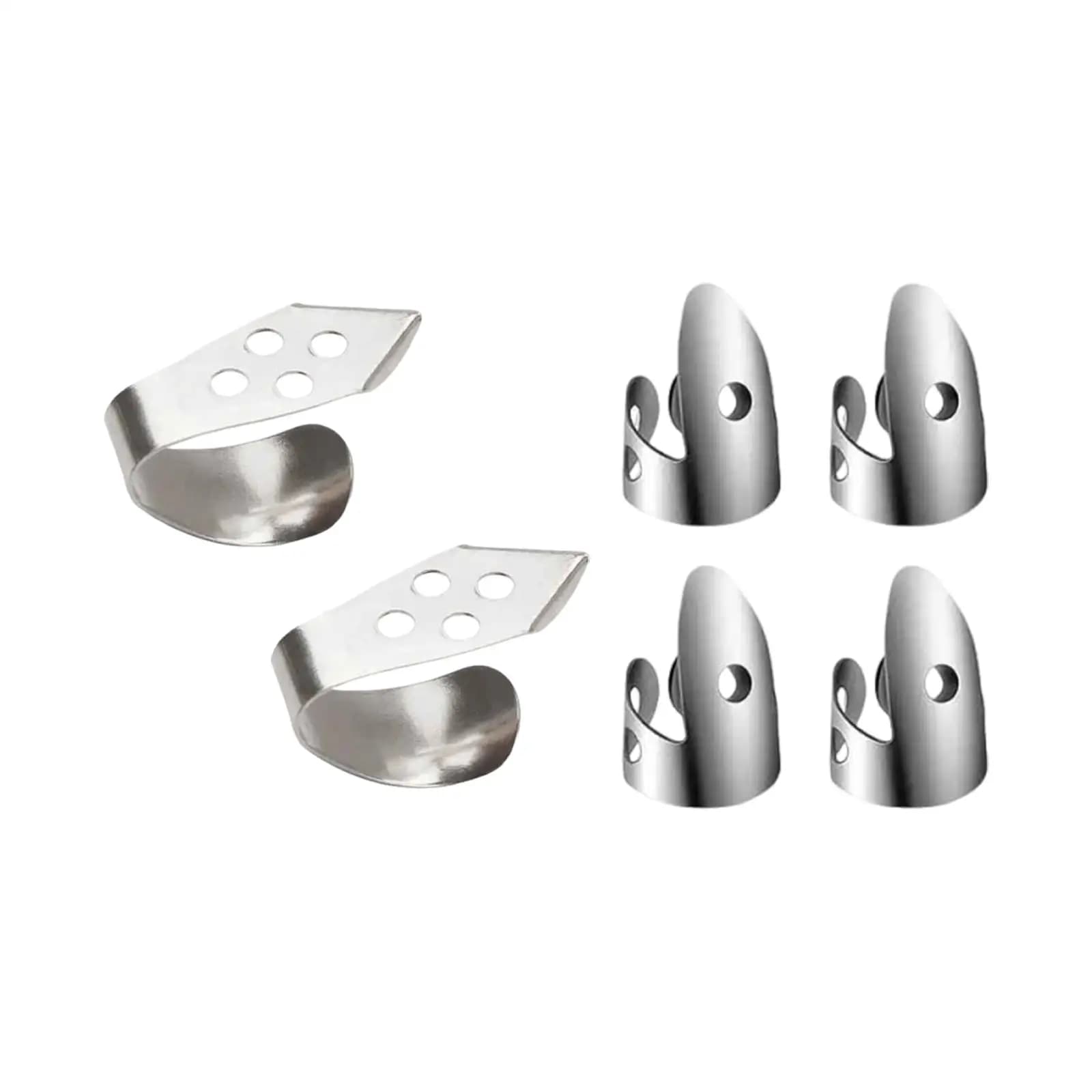 Plettri Ergonomici in Metallo per Chitarra, Accessorio Musicale Portatile per Suonare Rapidamente e Suonare a Strumming